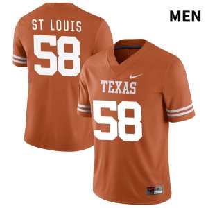 Texas Longhorns Men's #58 Lance St Louis Authentic Orange NIL 2022 College Football Jersey TPT00P2Q